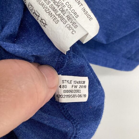 Boys Under Armour Project Rock‎ Iron Paradise" Long Sleeved Tee  blue large - Picture 6 of 6